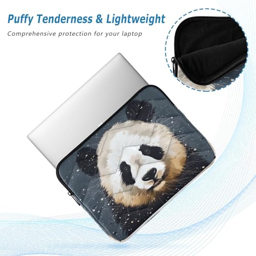 Funda para laptop de 13-14 pulgadas con diseño de panda miniatura 5