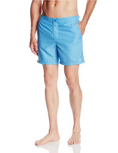 Original Penguin Men's Gingham Volley Swim Trunk