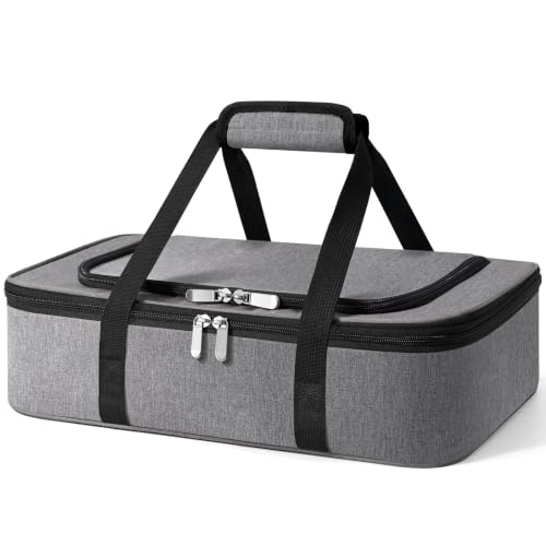 Insulated Casserole Carrier, Casserole Carriers for Hot or Cold Food -Grey