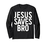 T-shirt fantaisie Jésus-Christ Jésus Saves Bro. Complétez votre collection d'accessoires God Bless Faith pour lui/elle (boucle de ceinture, bracelet, breloques, tenue assortie, masque, vêtements, porte-clés, épingles, autocollant, chapeau, collier, grenouillère, bague, casquette, tasse) avec ce tee-shirt