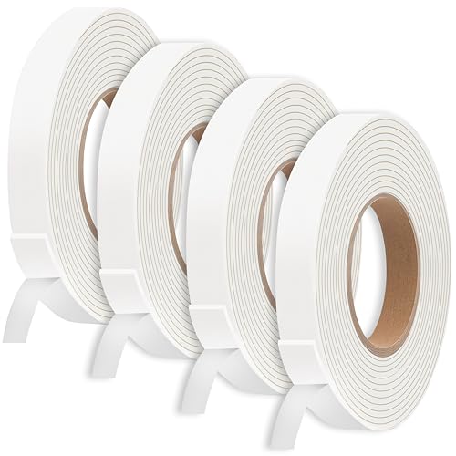 SWL Foam Draught Excluder Set 10M (2 x 5M Rolls) | Self Adhesive Door & Window Seal Strip | Foam Insulation Tape for Gaps | Windproof, Soundproof, Energy Saving Weather Stripping