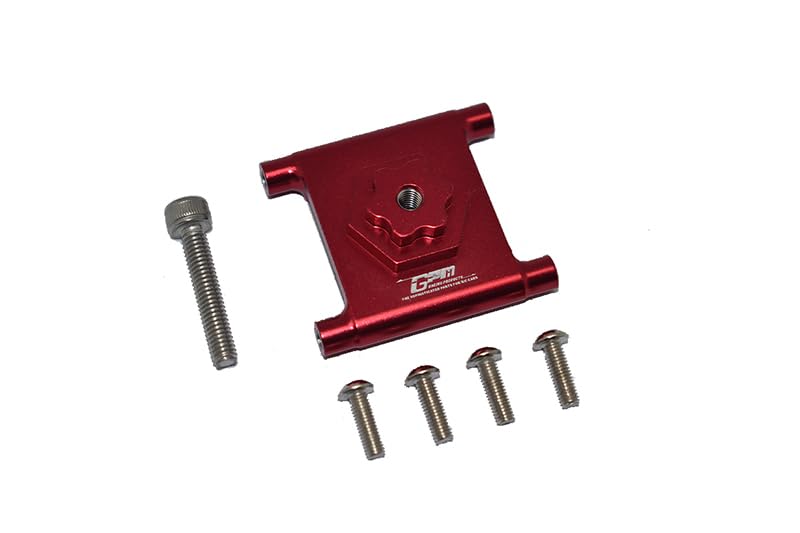 GPM Racing Aluminium Spare Tire Mount Red for Losi 1/10 Lasernut U4