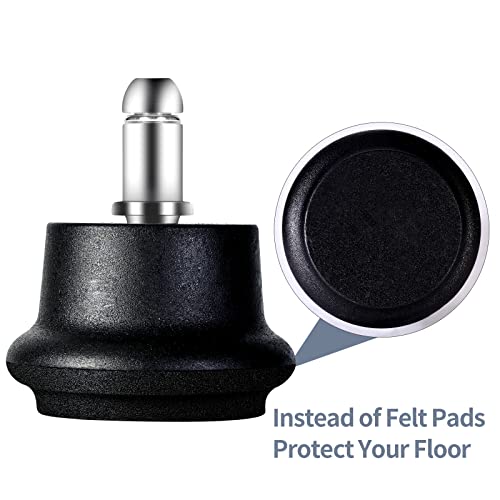 Uvce Bell Glides Replacement Office Chair Wheels Stopper Office Chair Swivel Caster Wheels To Fixed Stationary Castors With Separate Self Adhesive Pads, 5 Pieces #TOP3