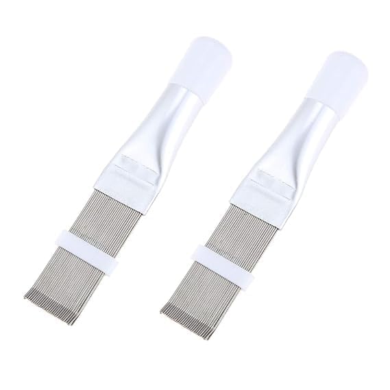Image of Stainless Steel Fin Comb Brush for Air Conditioner - Professional Grade HVAC Tool for Straightening and Cleaning Fins - Durable Construction, Easy to Use - Promotes Maximum Cooling Efficiency