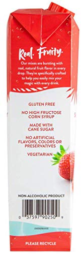 Island Oasis Drink Mix Variety, Strawberry And Banana 1 Liter Each, With Set Of By The Cup Coasters #TOP2