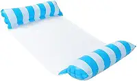 Boia Rede Inflável Cadeira inflável Para Piscina Espreguiçadeira Cama Flutuante Colchão Inflável Adulto Praia Verão