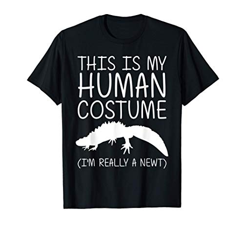 Newt Easy Halloween Human Costume Salamander Pet DIY Gift T-Shirt