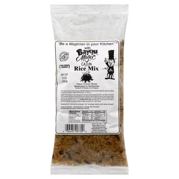 Ba​you Magic Mix Cajun Rice Hot 12 oz (Pack of 12)