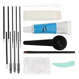 HAMPPLIES Selbstgemacht Augenbrauen Färbeset 28 Stück mit Langanhaltender Nicht Verblassender Augenbrauenstyling Seife In Dunkelbraun für Natürliche Intensive Farbe