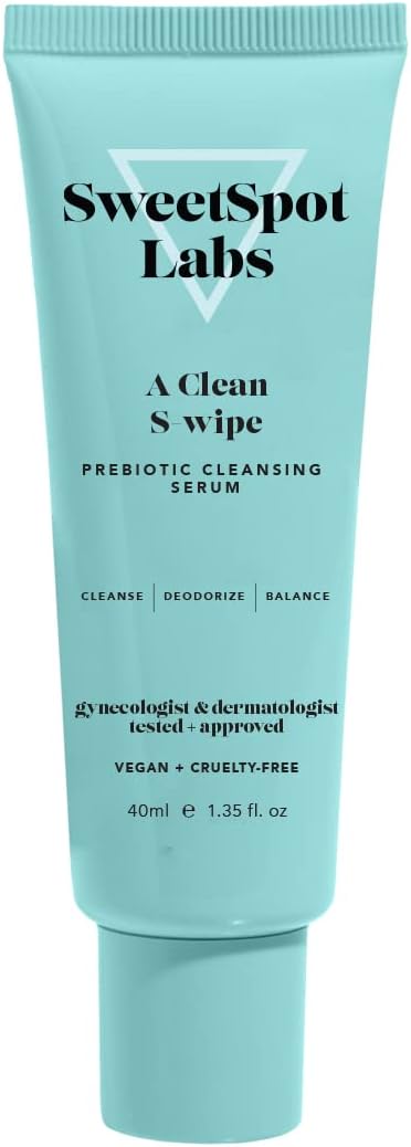SweetSpot Labs A Clean S-Wipe Gel Wipe, Natural Deodorant, pH Balance for Women, Fragrance-Free, 1.35 oz
