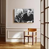 Albert Einstein & Oppenheimer, Atomic Bomb, Canvas Poster Bedroom Decor Landscape Office Room Decor Gift 08x12inch(20x30cm) - Image 8
