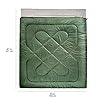 Amazon Basics 40°F Cold Weather Two-Person Sleeping Bag for Outdoor Camping, Queen Size XL, 87" x 59", Olive Green #5