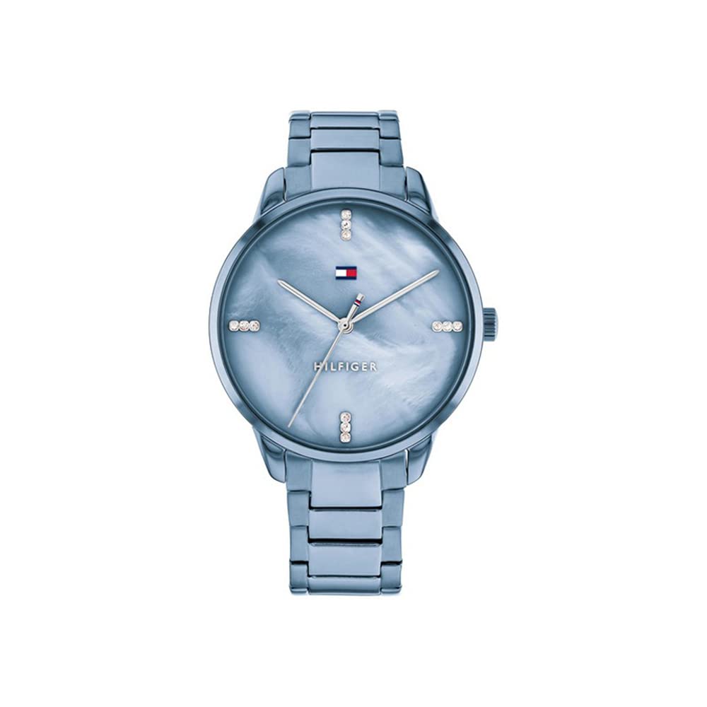 Tommy Hilfiger Quartz Analog Blue Dial Stainless Steel Strap Watch for Women-NETH1782547 (B0BPCS2XGY) Amazon Price History, Amazon Price Tracker