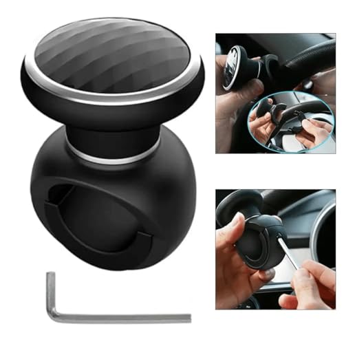 FiTspi Lenkradknauf Spinner, universelles Lenkrad-Hilfswerkzeug für Autos, Lkws, Traktoren, Mähmaschinen, Gabelstapler – Ideal für Fahrer