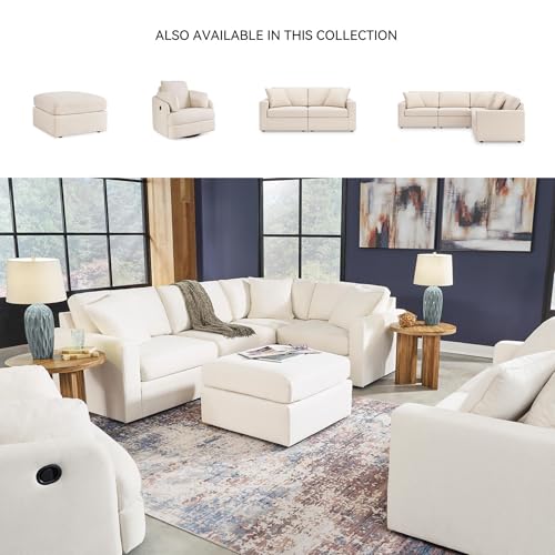 Image of Signature Design by Ashley Modmax Square Oversized Accent Ottoman, Oyster