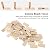50PCS Domino Tenon, 6 x 40mm Beech Wood Domino Tenon Beechwood Loose Tenons Assorted Domino Beech Tenons Beech Insertion Dowel Block for Crafting Woodworking