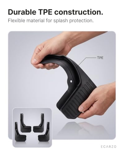 Image of Ecarzo Mud Flap (2027 Kia Telluride) | No drilling needed, clips onto factory mounting points to guard paint from debris and road grime, four-piece set.