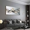 Abstract Wall Art for Living Room Black and Gold Bedroom Wall Decor Above Bed Modern Large Size Wooden Framed Artwork for Home Walls Abstract Pictures for Kitchen Bedroom Home Office 24x48inch