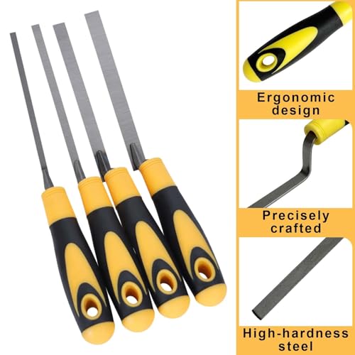 4 Stück Putzkelle schmal ergonomisch, Breiten 8, 10, 12, 14 mm, Fugenkelle edelstahl, Fugenkellen mit softgriff, Kohlenstoffstahl Fugenkellen Set, Fugenkelle, geeignet für Bau- und Keramikfliesen.