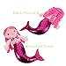 Imagen de Amosfun Cómodo muñeco de peluche de sirena para niñas para decoración de habitaciones y lectura en voz alta para regalar para viajes