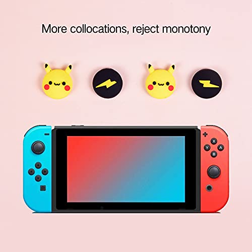 Perfectsight 4Pcs Cute Thumb Grip Caps Compatible With Nintendo Switch/Switch Oled/Switch Lite Console, Soft Silicone Analog Stick Button Cover For Joy-Con Controller, Joystick Cover (Dragon Ball) #TOP4