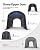 KING BIRD 12' x 20' Heavy Duty Round Style Carport for SUV, Full-Size Truck and Boat, Anti-Snow Car Canopy Outdoor Boat Shelter with Reinforced Ground Bars