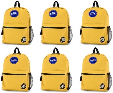 OMURA 6 Pack, 16" Mustard Basic Backpack image 3