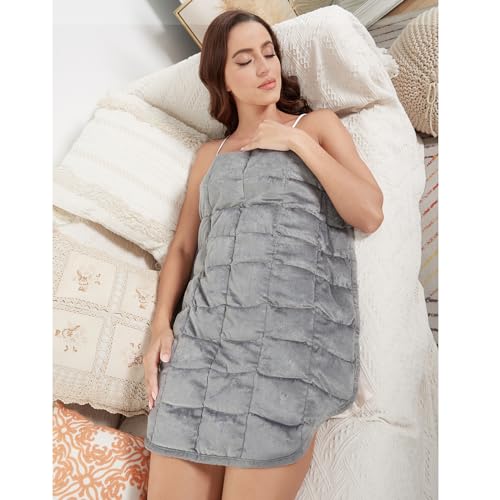 Lofus Gewichtete Schoßdecke, 1,4 kg, für Erwachsene, atmungsaktiv und beruhigend, kleine...