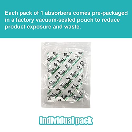 2500cc Oxygen Absorbers for Food Storage, 20 PCS O2 Absorbers Food Grade for Mylar Bags, Mason Jars, Vacuum Bags, Flour, Wheat, Oats and Freeze Dried Foods Long Term Storage (2500cc, 20Packets)