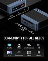 BOSGAME E5 Mini PC, AMD Ryzen 5300U (bis 3,8 GHz), 8GB DDR4 256GB SSD, Desktop Computer mit Windows 11 Pro, Triple 4K Display, Dual LAN, WiFi 5/BT 5.0, Kompakter Rechner für Schule, Büro und Zuhause – Ansicht 2