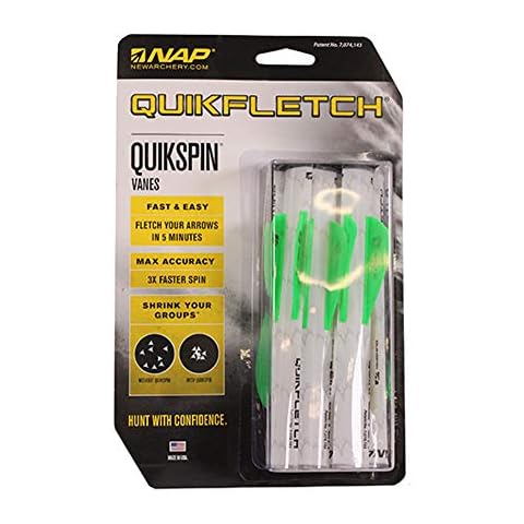 3 - Pk. 1 1/5,1 cm Nap Quickspin Schaufeln, weiß/grün Cover