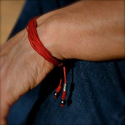 Red String Bracelet For Men And Women Handmade Thread Rope Spiritual Kaballah Adjustable Go Red Awareness His And Her Couples Love Gift Valentine's Day #TOP4
