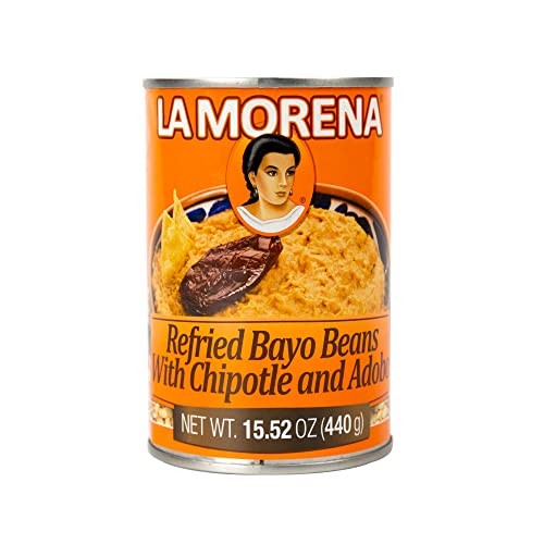 La Morena Refried Bayo Beans with Chipotle and Adobo, 440 g