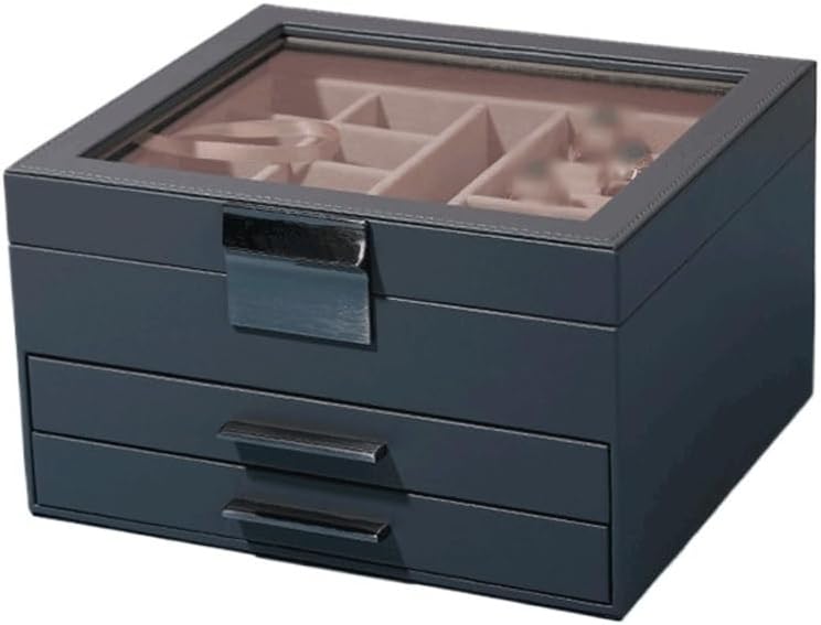 Jewelry Packaging Box Storage Rings Earrings Organizer Display Travel(D)