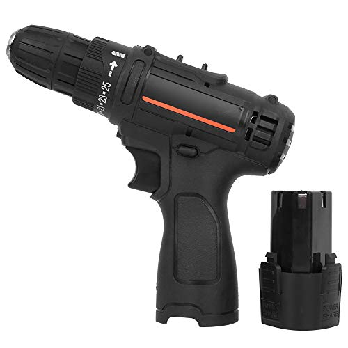 Akku-Bohrmaschine Eingebauter LED-Elektroschrauber 12V Schwarz Schnelllade-Elektrowerkzeuge EU-Stecker 100-240V – Bild 3