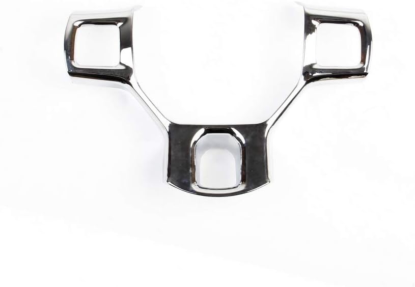 Chrome Central Control and Seat Panel and Gear Dashboard Cover Trim fit 2011 2012 2013 2014 2015 2016 2017 2018 Dodge RAM 1500 2500 3500 Accessories (Steering Wheel Cover)