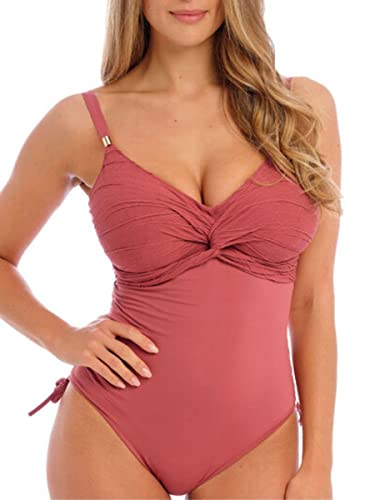 Fantasie Beach Waves Twist Underwire One-Piece, 36E, Persian Rose #TOP30