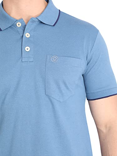 Image of CHKOKKO Men's Polo Cotton Regular Fit Half Sleeves T-Shirt with Pocket