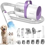 Homeika Pet Grooming Kit & Vacuum Suction 99% Pet Hair, Dog Hair Vacuum with 8 Pet Grooming Tools, 6