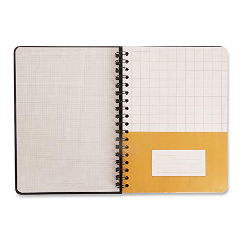 Caderno Wire-o Pantone Pautado, Cicero, 4776, 18x24, Preto, grande