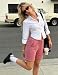 Litherday Shorts Damen Sporthose Kurze Jogginghose Sommer Sport Shorts Traininghose Kurze Hosen Baumwolle mit Taschen für Fitness Running