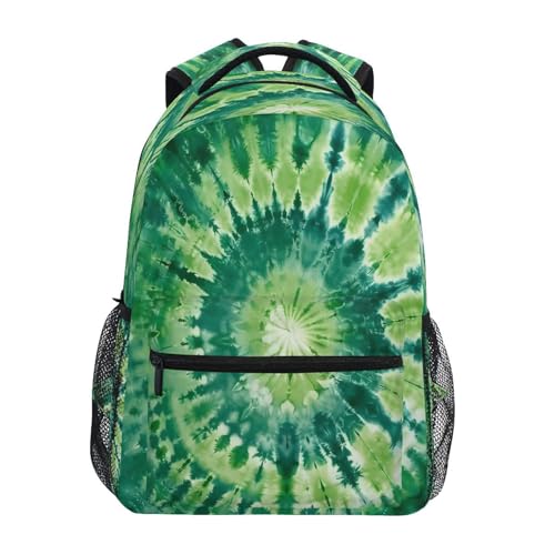 ALAZA Aqua Green Tie Dye Kids School Backpack for Boys Girls Teens Bookbag Travel Daypack Bag 16 inch