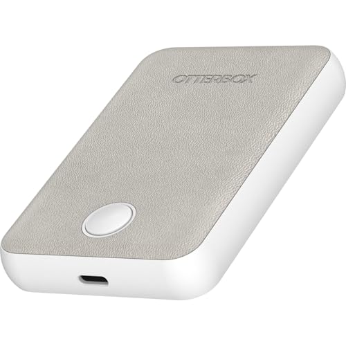 Batería externa para MagSafe de 5000 mAh fina en color blanco con cable USB-C