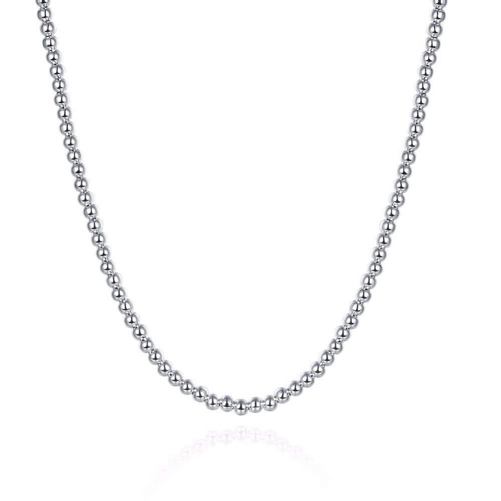 Collier de perles 925 de 4mm accessoire idéal tenue de soirée chic