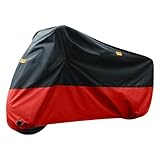 Housse de Protection pour Moto Honda Goldwing 1100 1200 1500 1800 XXXL Extérieur Noir + Rouge