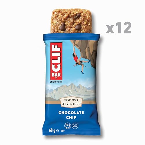 CLIF BAR Chocolate Chip Barre Énergétique Végétale, 12 x 68 g – vue 2