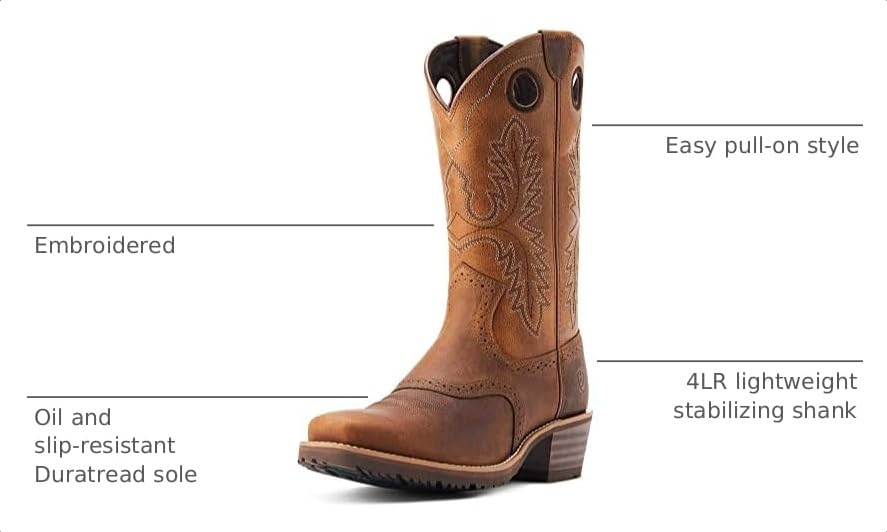 Image of Ariat Men's Hybrid Roughstock Square Toe Western Boot