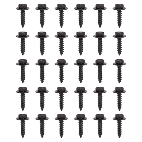 Bumper Splash Shield Fender Screw Bolt Retainer M6 x 22, Replacement for Toyota Lex/us 90159-60477, Automotive Body Fastener Clip(30 Pack)