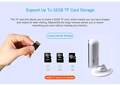 Trivision Indoor Security Camera, 30-Day Free Rolling Cloud Storage, Sd Card, Night Vision, Motion Detection, Phone App, No Subscription, No Monthly Fee #TOP4