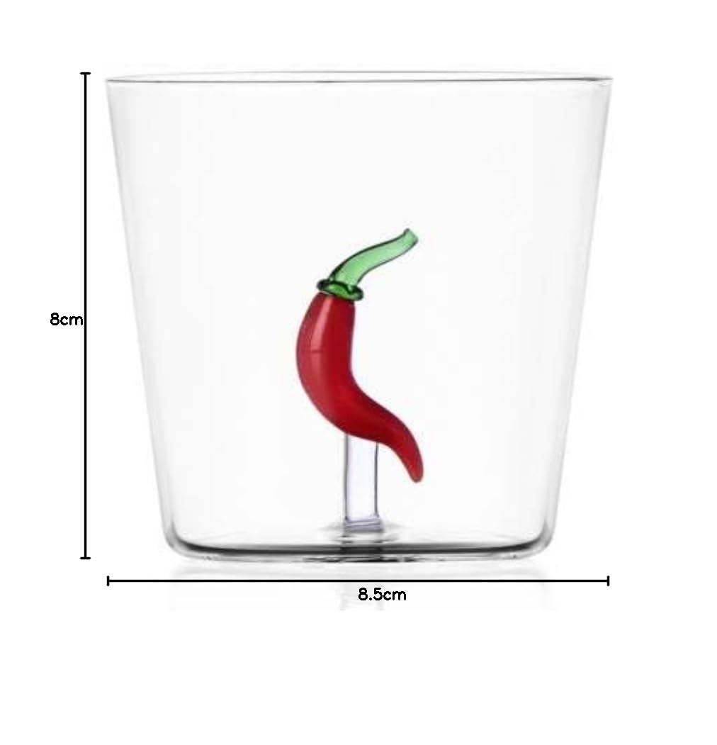 Ichendorf Vegetables - Juego de 6 vasos de cristal de borosilicato
